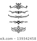 Elegant Flourish Elements 139342458