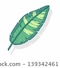 A banana leaf vector illustration 139342461