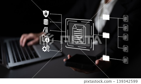Document security and folder network management system concept Parse Document security and folder network management system concept Parse 139342599