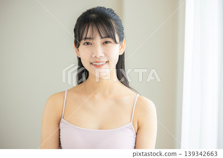 A young woman doing skin care A young woman doing skin care 139342663