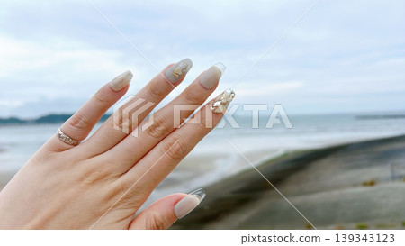 夏季貝殼美甲 夏季貝殼美甲 139343123