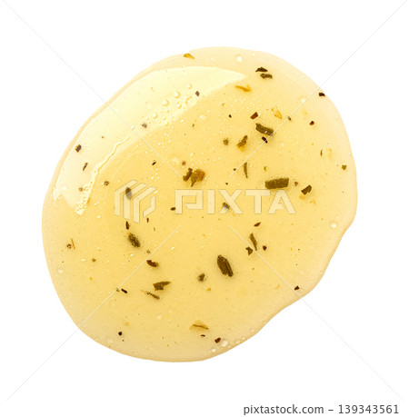 Salad dressing oil and herbs splash Salad dressing oil and herbs splash 139343561