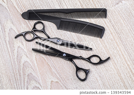 Hairdressing tools for salon professional hair cutting Hairdressing tools for salon professional hair cutting 139343594
