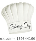Catering chef hat, 3d rendering 139344160