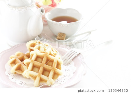 比利時華夫餅乾和茶 139344530