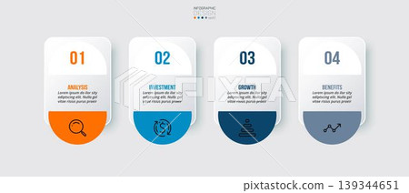 Infographic template business concept with step. 139344651