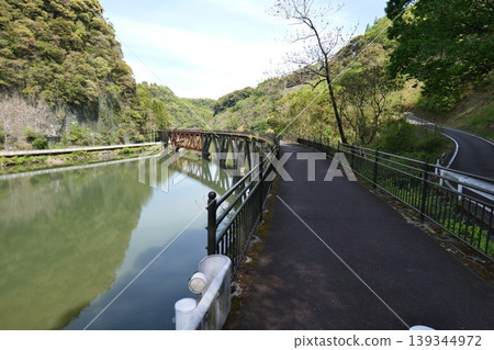 Remains of the Takachiho Railway line in Hinokage Town, Miyazaki Prefecture 139344972