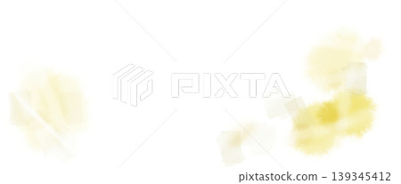 柔和的水彩風格黃色線條設計。 柔和的水彩風格黃色線條設計。 139345412