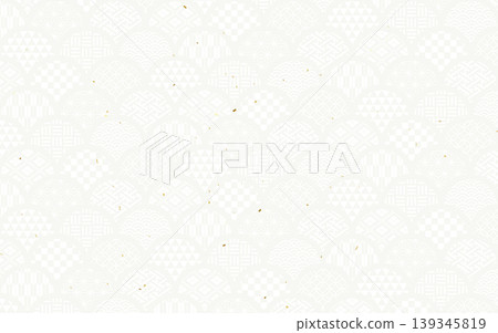 White Japanese patterned washi paper background material White Japanese patterned washi paper background material 139345819