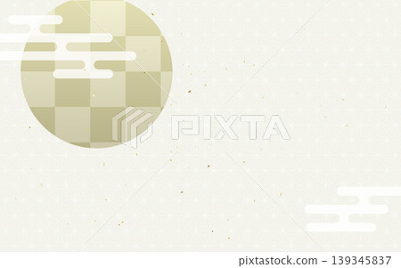 White Japanese patterned washi paper background material 139345837