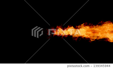 A fireball that flies straight [Angle 4] 139345944