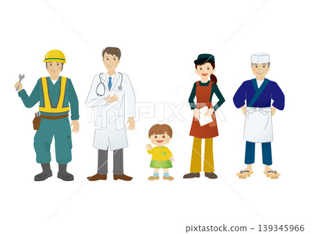 Vector illustrations of local people Vector illustrations of local people 139345966