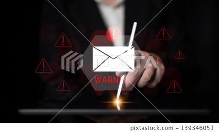Email warning system and cybersecurity alert interface Parse Email warning system and cybersecurity alert interface Parse 139346051