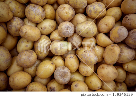 Fresh raw potatoes background. Fresh raw potatoes background. 139346139