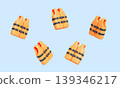 Orange Life Jacket. 3D Rendering. 139346217