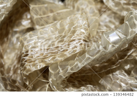 Close up of shedded snake skin snakeskin textured reptile background Close up of shedded snake skin snakeskin textured reptile background 139346482
