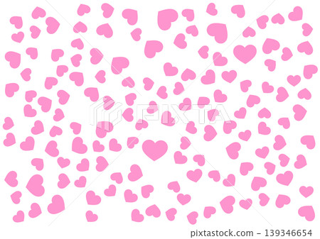 Heart pattern background Pink solid color Heart Heart pattern background Pink solid color Heart 139346654