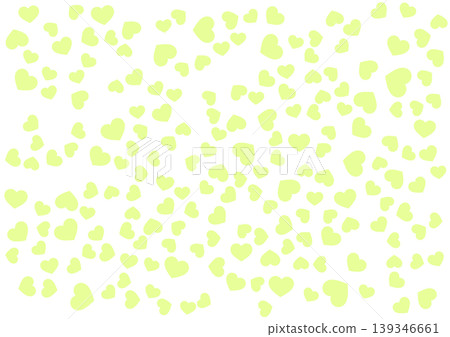 Heart pattern background Yellow-green solid color Heart Heart pattern background Yellow-green solid color Heart 139346661