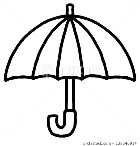 可愛的雨傘圖示(單色),可用於信件中。 可愛的雨傘圖示(單色),可用於信件中。 139346914