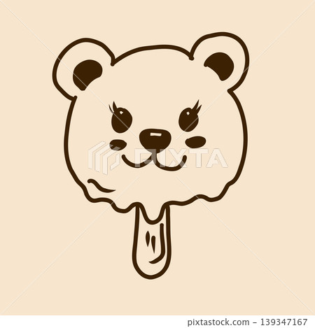Vector hand drawn doodle illustration of ice cream. Line art illustration perfect for summer design. Vector hand drawn doodle illustration of ice cream. Line art illustration perfect for summer design. 139347167