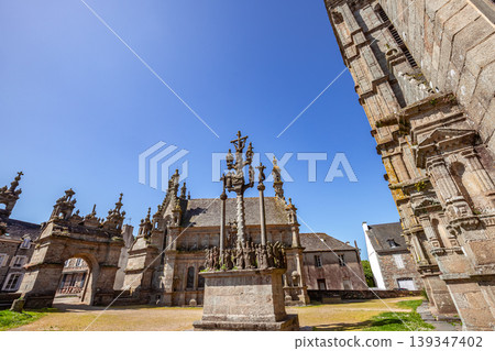 Parish close church of Saint Thegonnec, finistere, brittany, france 139347402