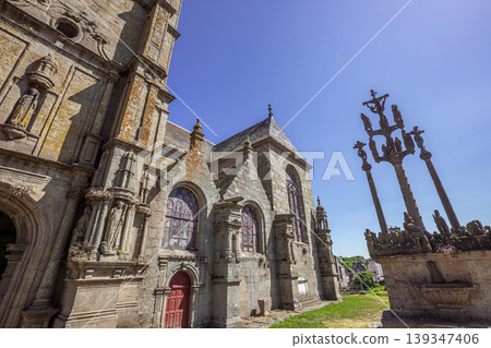 Parish close church of Saint Thegonnec, finistere, brittany, france 139347406
