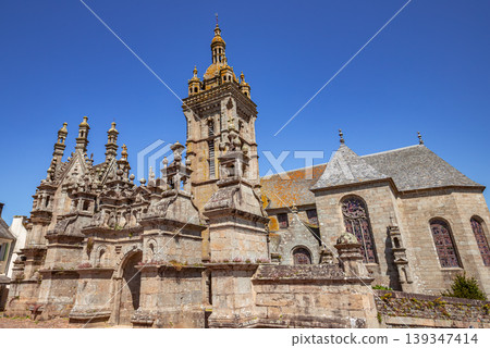 Parish close church of Saint Thegonnec, finistere, brittany, france 139347414