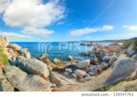 Amazing view of Palombaggia and Tamaricciu beaches. Amazing view of Palombaggia and Tamaricciu beaches. 139347761