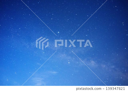 The beautiful night sky and the Milky Way 139347821