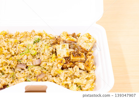 Delicious Mapo Tofu and Roast Pork Fried Rice Delicious Mapo Tofu and Roast Pork Fried Rice 139347907