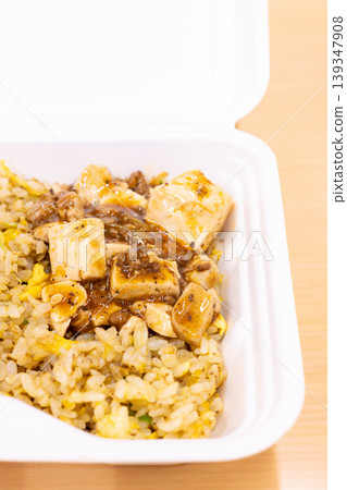 Delicious Mapo Tofu and Roast Pork Fried Rice Delicious Mapo Tofu and Roast Pork Fried Rice 139347908