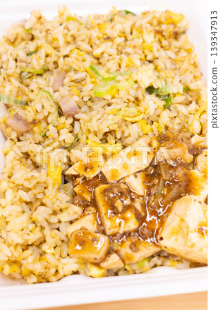 Delicious Mapo Tofu and Roast Pork Fried Rice Delicious Mapo Tofu and Roast Pork Fried Rice 139347913