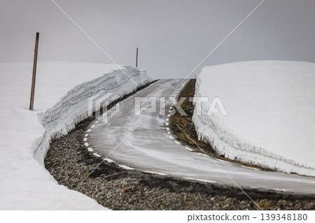 Aurlandsvegen mountain road between Aurland and Laerdal in Norway Aurlandsvegen mountain road between Aurland and Laerdal in Norway 139348180