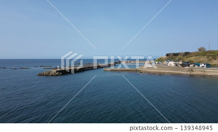 Drone footage of the coastline and natural scenery at the mouth of the Kannai River in Kumaishi, Hokkaido. Drone footage of the coastline and natural scenery at the mouth of the Kannai River in Kumaishi, Hokkaido. 139348945