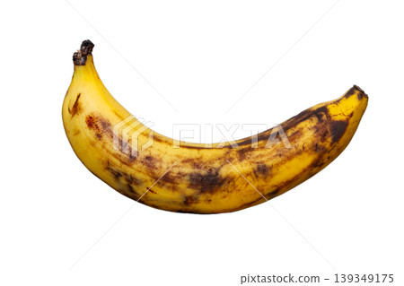 Rotten banana isolated on white background Rotten banana isolated on white background 139349175