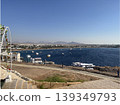 Naama Bay in Sharm El Sheikh with boats on the blue water 139349793