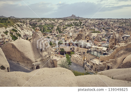 Panorama of Goreme town in Cappadocia, Turkey 139349825