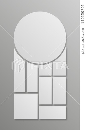 Templates for collage frames, photographs, drawings or illustrations. Vector frames. Collage concept. Whiteboard and branding presentation. Moodboard. Poster frame mockup Templates for collage frames, photographs, drawings or illustrations. Vector frames. Collage concept. Whiteboard and branding presentation. Moodboard. Poster frame mockup 139350705