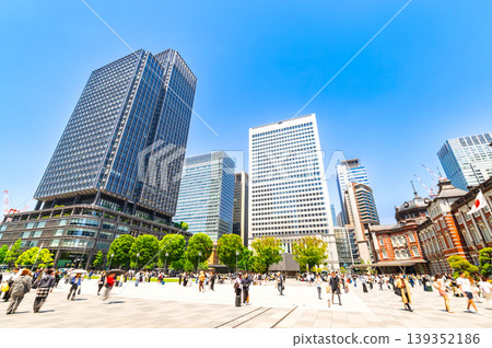 Tokyo Station Marunouchi Station Square during Golden Week 139352186