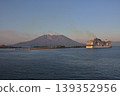 Sakurajima and the large cruise ship "MSC Bellissima" 139352956