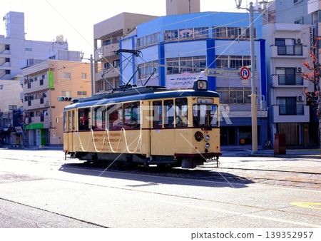 漢諾威238路有軌電車和廣島的城市景觀 漢諾威238路有軌電車和廣島的城市景觀 139352957