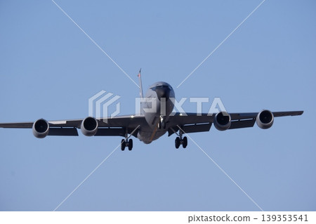 A KC-135R aerial refueling tanker landing at Yokota Air Base. 139353541