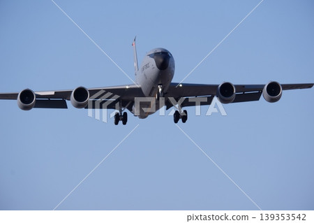 A Boeing KC-135R landing at Yokota Air Base. A Boeing KC-135R landing at Yokota Air Base. 139353542