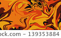 Abstract liquid orange colors background. Gradient liquid orange curves abstract with noise texture. 139353884