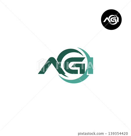 Letter AGI Logo Design Readymade Initial Letter AGI Logo Design Readymade Initial 139354420