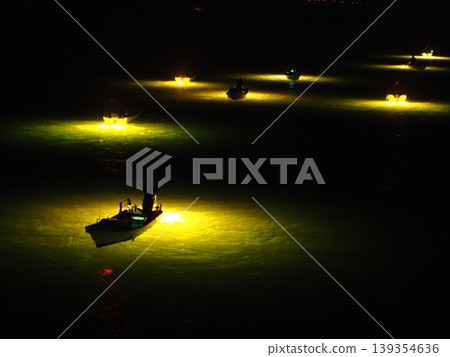 Shirasu eel fishing of Yoshino River Shirasu eel fishing of Yoshino River 139354636