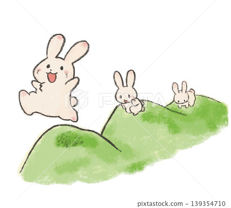 Hop, step, jump - Rabbit character 139354710