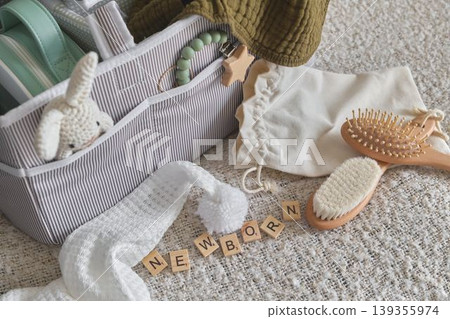 Newborn baby care products and wellness items Newborn baby care products and wellness items 139355974