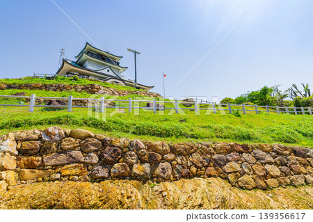 Restored stone walls of the historic Komakiyama site and Komakiyama Historical Museum (Komaki City, Aichi Prefecture) Restored stone walls of the historic Komakiyama site and Komakiyama Historical Museum (Komaki City, Aichi Prefecture) 139356617