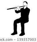 Alto flute player 139357003